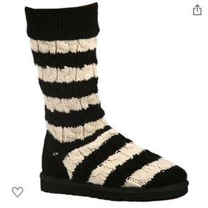 Ugg Women’s Classic Tall Stripe Cable Knit Boots